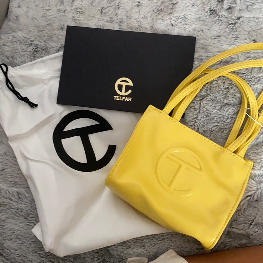 Yellow telfar small bag